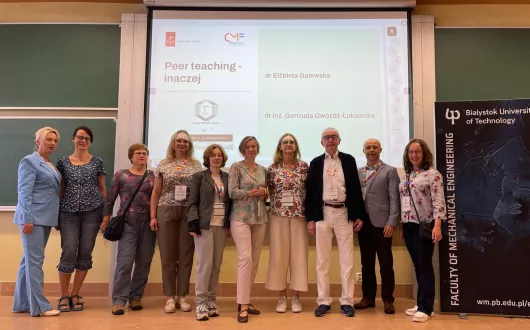 Matematycy z CMF PŁ podczas konferencji. 