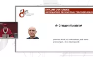 Grzegorz Kusztelak podczas promocji doktorów.