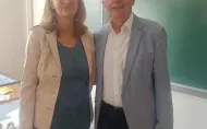 Profesor Andrzej Just z pracownikami.