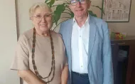 Profesor Barbara Kościelniak-Mucha i Profesor Andrzej Just.