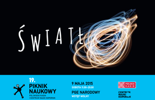 Plakat promujący 19. Piknik Naukowy w Warszawie