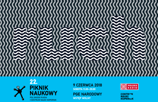 Plakat promujący 22. Piknik Naukowy w Warszawie