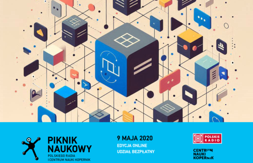 Plakat promujący Piknik Naukowy online