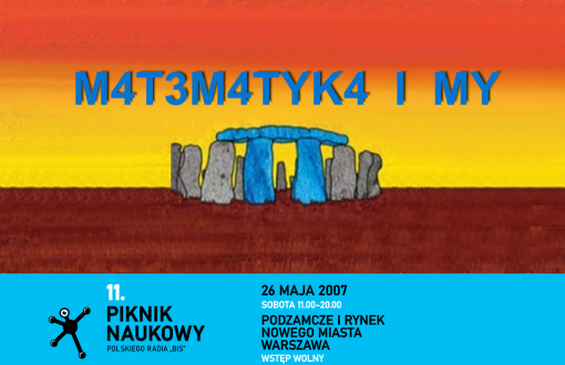 Plakat promujący 11. Piknik Naukowy w Warszawie