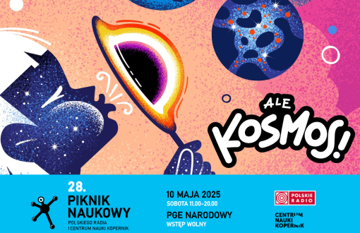 Plakat  promujący 28. Piknik Naukowy w Warszawie 
